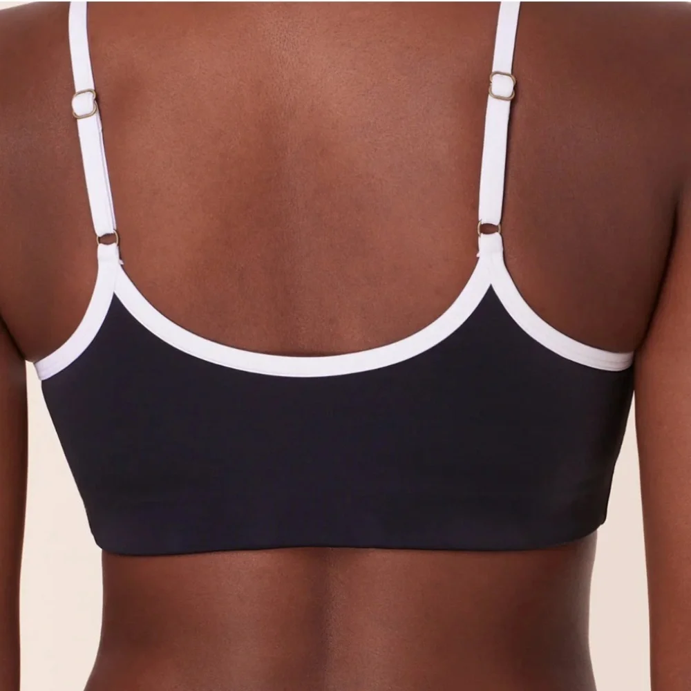 Andie x Mindy Camp Bikini Set Dolphin Top Bells Bottom Black‎ XS NWT